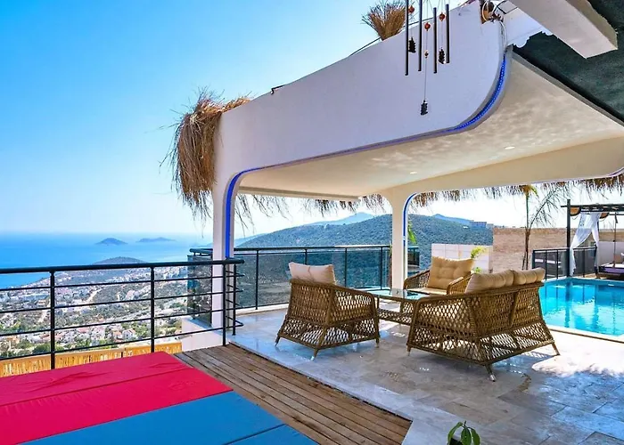 Akbel 2 Bedroom Secluded With Private Pool Hot Tub Kalkan
