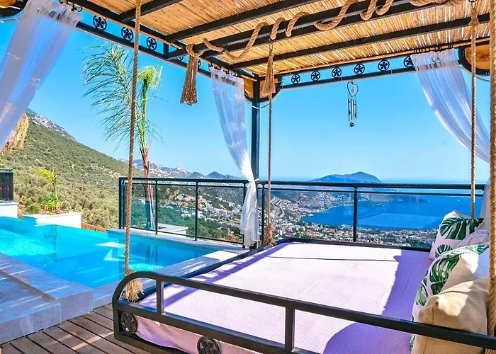 Akbel 2 Bedroom Secluded With Private Pool Hot Tub Kalkan